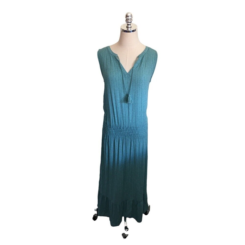 Prana Teal Ombre Maxi Dress
